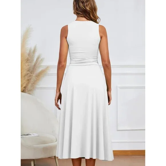 strapless open back dress Red Polyester Spandex Solid Dress